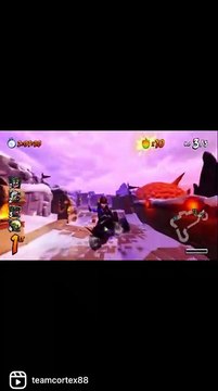 The Nuke Kart, Orange Paint Job & Wheels Gameplay - Crash Team Racing Nitro-Fueled _ #shorts