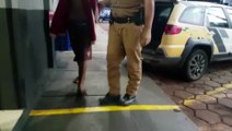 Após depredar a Delegacia de Polícia Civil de Ibema, menor de 14 anos é trazido pela PM a Cascavel