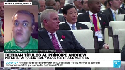 Hernán Olano: "Andrew seguirá siendo príncipe, pero no 'Alteza Real'"