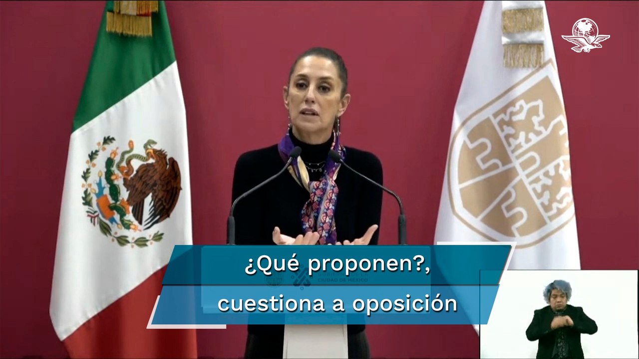 "Es politiquería", dice Sheinbaum a llamado de oposición para volver a semáforo naranja en CDMX