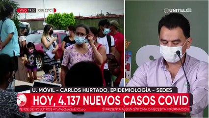 Santa Cruz registra 4.137 nuevo casos de Covid-19 y el Sedes indica que está “en desaceleración lenta”