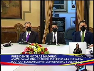 Pdte. Maduro recibió notificación por la Directiva de la AN sobre el Periodo de Sesiones 2022-2023