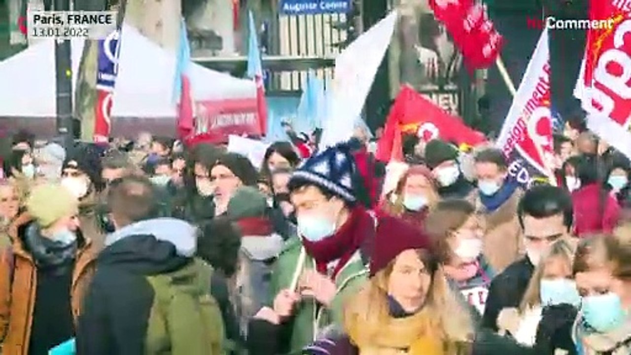 Lehrer-Streik in Paris: Überfordert durch Corona-Regeln und Regierungspolitik