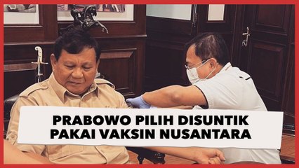 Percaya Eks Menkes Terawan, Prabowo Pilih Disuntik Booster Pakai Vaksin Nusantara