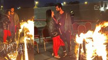 Katrina Kaif Vicky Kaushal का First Lohri Celebration Viral, Romantic अंदाज में आए नजर WATCH VIDEO