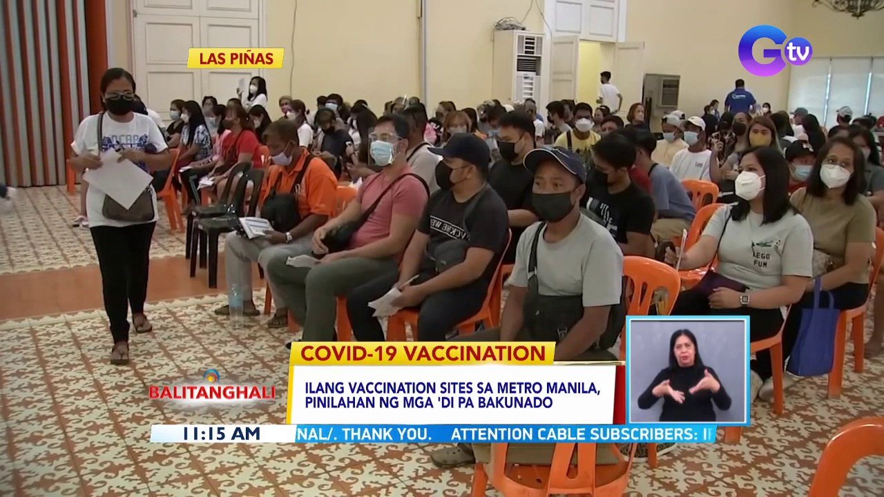 Ilang vaccination sites sa Metro Manila, pinilahan ng mga 'di pa bakunado | BT