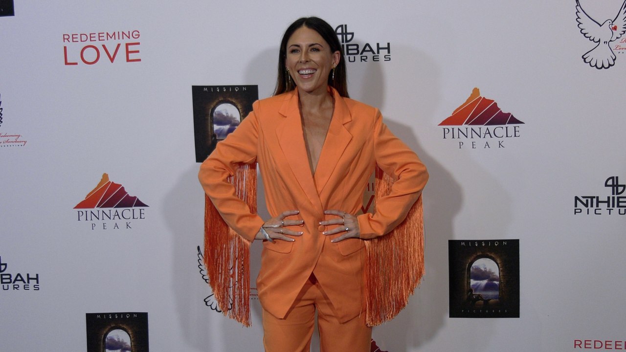 Joslyn Davis attends the ‘Redeeming Love’ film premiere red carpet in Los Angeles