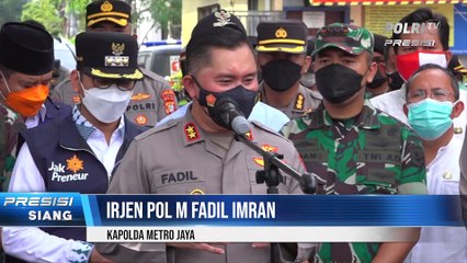 Kapolda Metro Jaya Mengunjungi dan Memberi Bantuan Warga Terdampak Covid-19 di Krukut