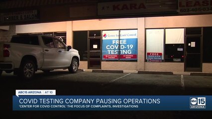 Center for COVID Control testing sites under scrutiny, shutting down for one week