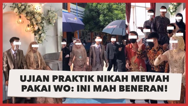 Kelewat Niat! Viral Ujian Praktik Nikah Mewah Pakai WO, Warganet: Ini Mah Wedding Beneran