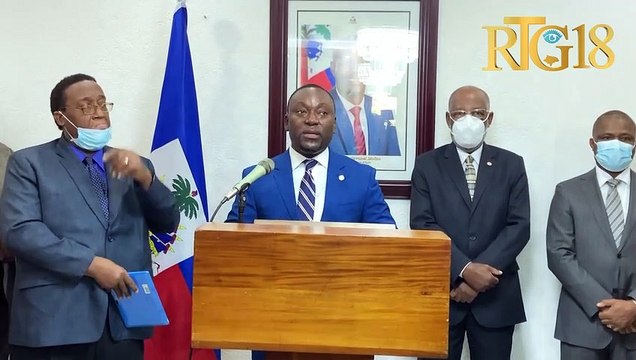 Seremoni enstalasyon Asad Belfort kòm nouvo direktè jeneral Ministè Afè Etranjè.