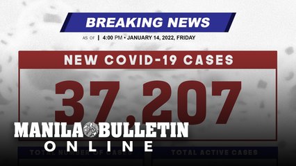DOH reports 37,207 new cases, bringing the national total to 3,129,512, as of JANUARY 14, 2021