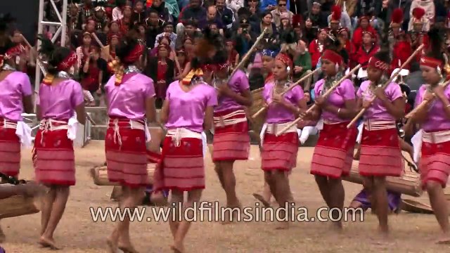 Garo women dancing to the drumbeat!