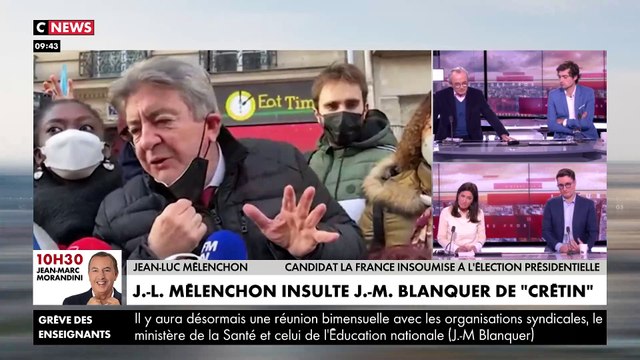 Insultes: Jean-Luc Mélenchon traite le ministre Jean-Michel Blanquer de crétin pour sa gestion de la crise sanitaire dans les écoles - VIDEO