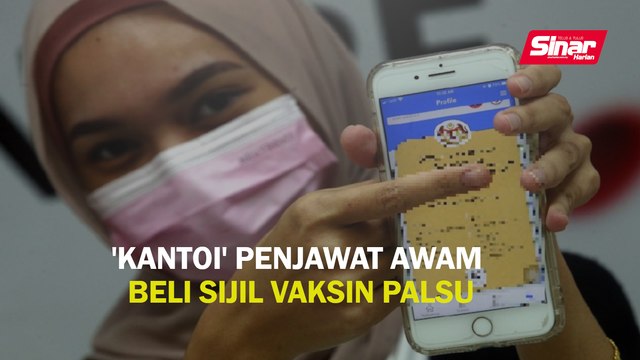 'Kantoi' penjawat awam beli sijil vaksin palsu