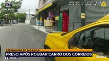 Um criminoso roubou um veículo dos correios e tentou escapar da polícia na zona norte de São Paulo. Toda ação foi flagrada pela câmera no uniforme do policial.