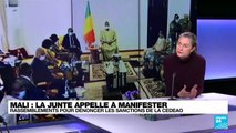 Mali : la junte appelle à manifester pour dénoncer les sanctions de la Cédéao