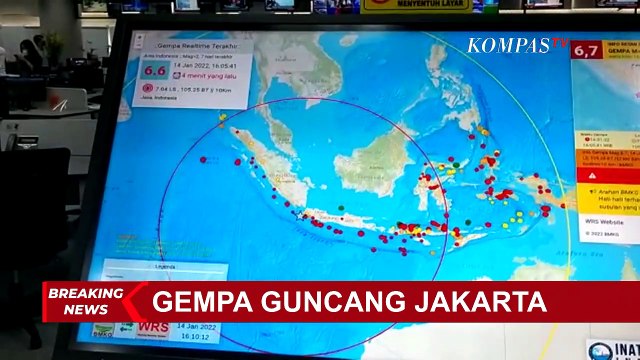 Pusat Gempa 6,7 Magnitudo Jakarta dan Sekitarnya Berpusat di Banten, Kedalaman 10 Kilometer!