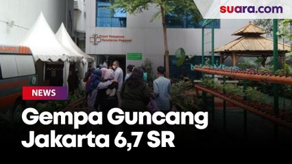 Detik-detik Gempa di Jakarta, Warga Panik Berhamburan Keluar