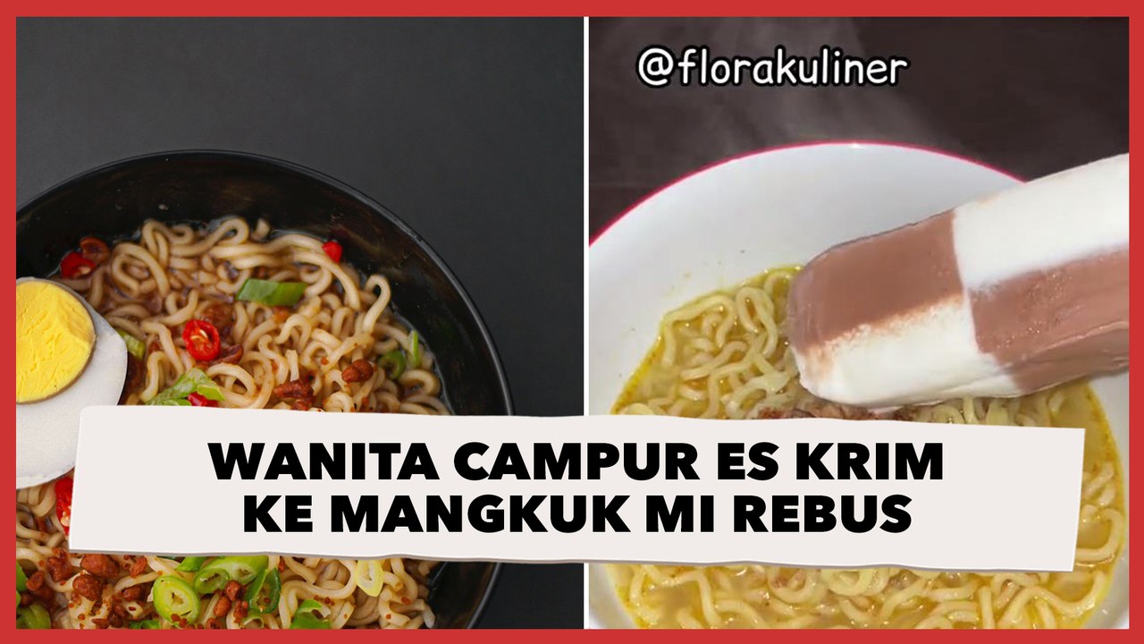 Disebut Jadi Cara Baru Makan Mi Instan, Wanita...