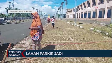 Kesal Akibat Tidak Terakomodir Di Pasar Rufei, Pedagang Papua Jadikan Lahan Parkir Sebagai Lapak