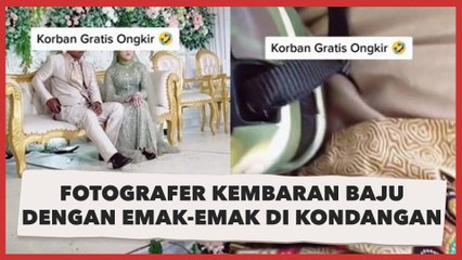 Korban Gratis Ongkir, Fotografer Kembaran Baju dengan Emak-emak di Kondangan