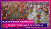 Holy Dip In Ganga Allowed In UP Despite Third Wave, State Administration Says Only Those Vaccinated Should Take Part