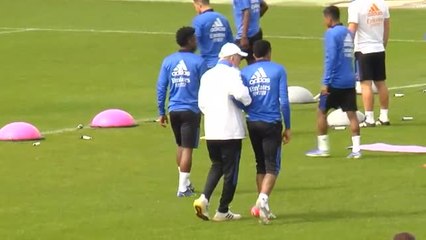Entrenamiento del Real Madrid sin Carvajal por positivo en Covid