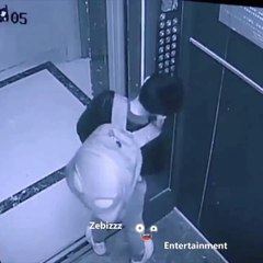 little boy got stuck in the elevator