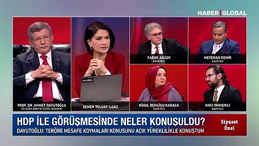 Davutoğlu ile AKP&#39;ye yakın gazeteci arasında canlı yayında &#39;dediniz mi, demediniz mi&#39; tartışması: &quot;Bunu vasat seviyede bir zekâ anlar&quot;