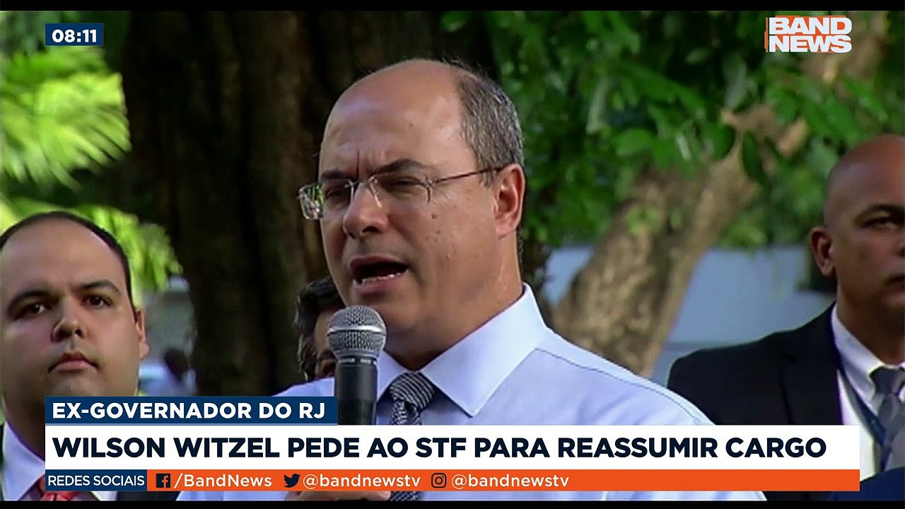 O ex-governador do RJ, Wilson Witzel apresentou um pedido ao Supremo Tribunal Federal para tentar reassumir o cargo. Saiba mais em youtube.com.br/bandjornalismo#BandNews #STF #WilsonWitzel