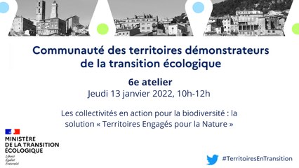Atelier "Les collectivités en action pour la biodiversité : la solution TEN" | CGDD
