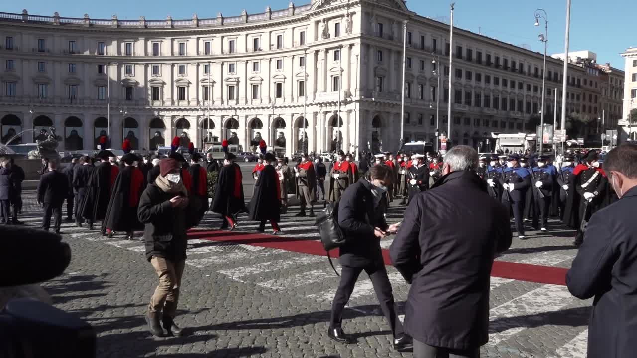 Sassoli, funerali di Stato a Roma: l'arrivo di von der Leyen