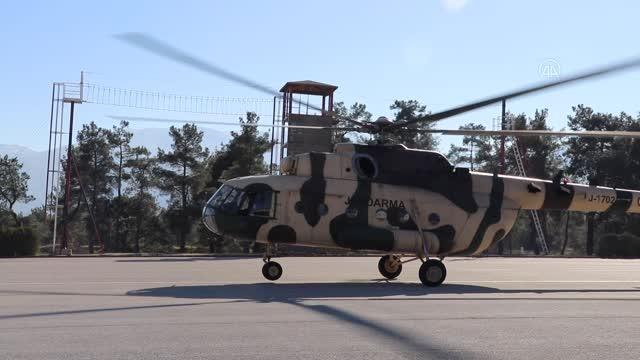 Jandarma ekipleri helikopterle trafik denetimi yaptı