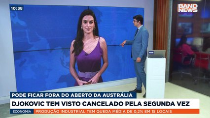 Hora de Esporte BandNews, com Livia Nepomuceno (@livianepomuceno) para trazer os destaques do esporte. Djokovic tem visto cancelado pela 2° vez, podendo ficar fora do aberto da Austrália.Saiba mais em youtube.com.br/bandjornalismo