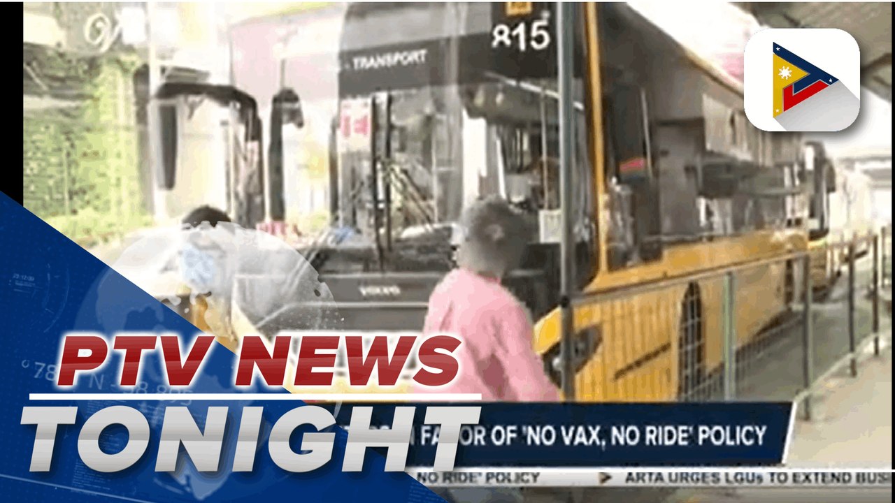 Full implementation of 'No Vax, No Ride' policy in NCR to start Jan. 17 | via Patrick de Jesus