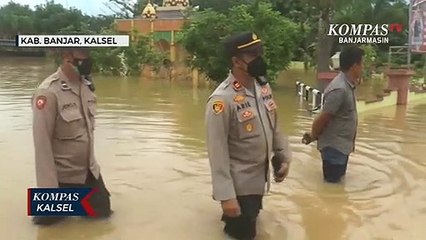 Banjir Rendam Kantor Polsek Mataraman, Tahanan Terpaksa Dievakuasi