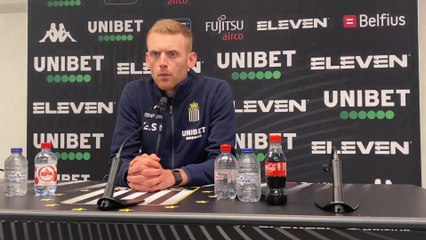 Conférence de presse du sporting de Charleroi avant le match face à Anvers (Edward Still)