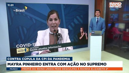 A secretária de Gestão do Trabalho do Ministério da Saúde Mayra Pinheiro entrou com uma ação no Supremo Tribunal Federal contra a cúpula da CPI da Pandemia.Saiba mais em youtube.com.br/bandjornalismo#BandNews