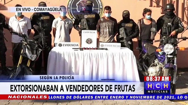 ¡Supuestos pandilleros! Extorsionaban a vendedores de frutas y tortilleras en la capital