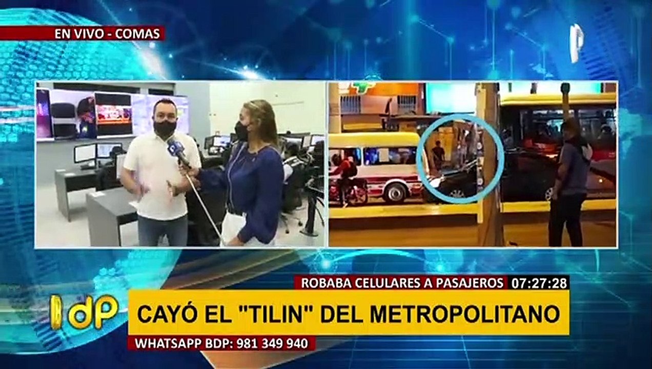 Comas: capturan al 'Tilín del Metropolitano', delincuente adolescente que robaba celulares