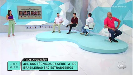 Dos 20 times da Série A, seis deles tem técnicos estrangeiros em 2022. Será que isso vai continuar por muito tempo no futebol brasileiro?#JogoAberto