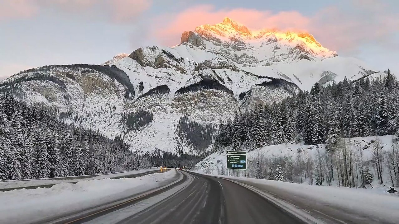 Beautiful Drive into Banff