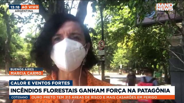 Os incêndios florestais na Patagônia Argentina ganharam força fortes ventos e o calor intenso. Cerca de 100 mil hectares já foram devastados. Assunto para a nossa correspondente Marcia Carmo.Saiba mais em youtube.com.br/bandjornalismo#BandNews