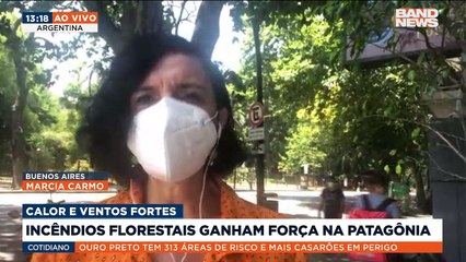 Os incêndios florestais na Patagônia Argentina ganharam força fortes ventos e o calor intenso. Cerca de 100 mil hectares já foram devastados. Assunto para a nossa correspondente Marcia Carmo.Saiba mais em youtube.com.br/bandjornalismo#BandNews