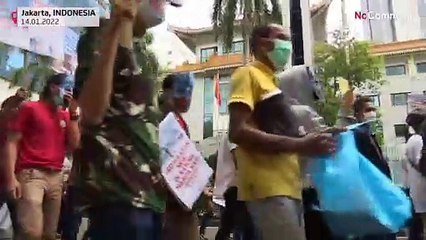 Jakarta protest calls for boycott of Beijing Olympics