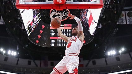 Zach LaVine Double Pump Dunks With Chicago