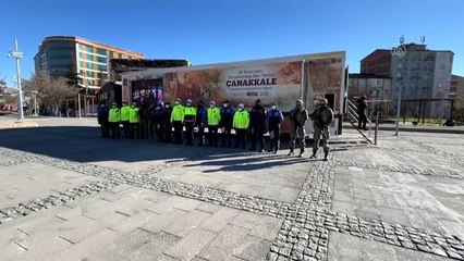 "Çanakkale Savaşları Mobil Müzesi" ziyaretçilerden ilgi gördü