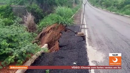 Cratera às margens de PB 400 entre Monte Horebe e Bonito de Santa Fé preocupa motoristas