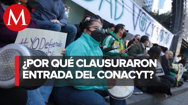 Estudiantes de CIDE protestan en Conacyt en CdMx; cancelan sesión para aprobar reformas